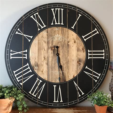 large rustic wall clocks